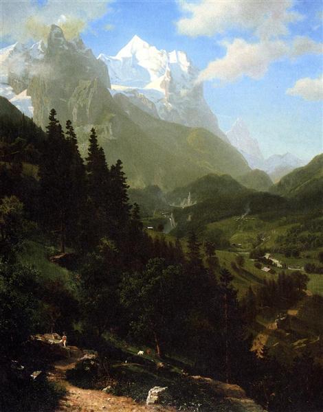 Albert Bierstadt Painting The Wetterhorn - Click Image to Close